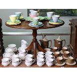 A Royal Albert bone china “Gossamer” twenty-piece part tea service, a Branksome pottery seventeen