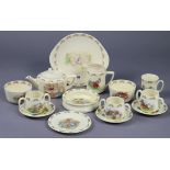 Fourteen items of Royal Doulton Bunnykins teaware, part w.a.f.