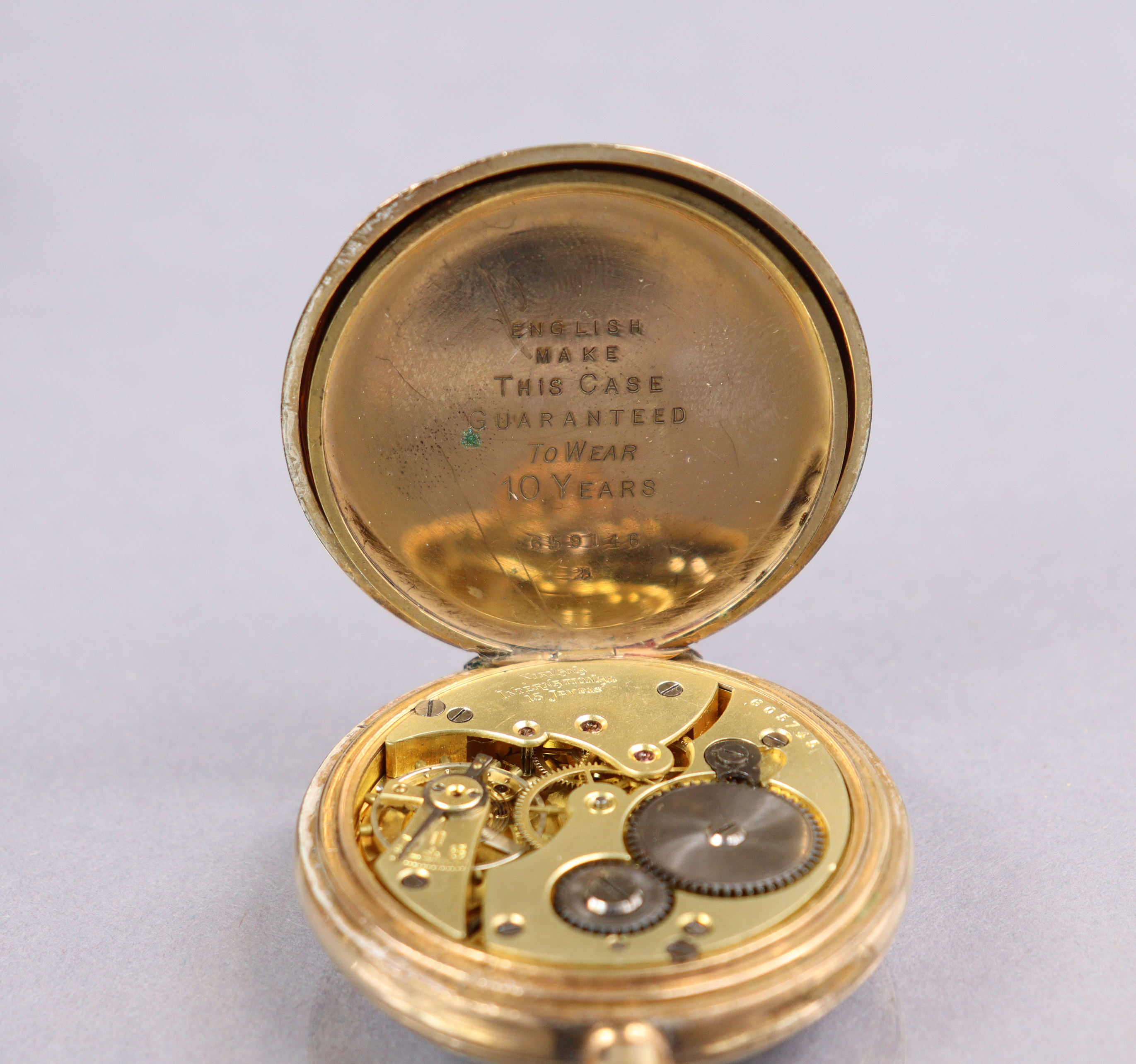 A Victorian silver open-face pocket watch, the white enamel dial inscribed in red: “W.E.Watts & Co., - Image 9 of 9