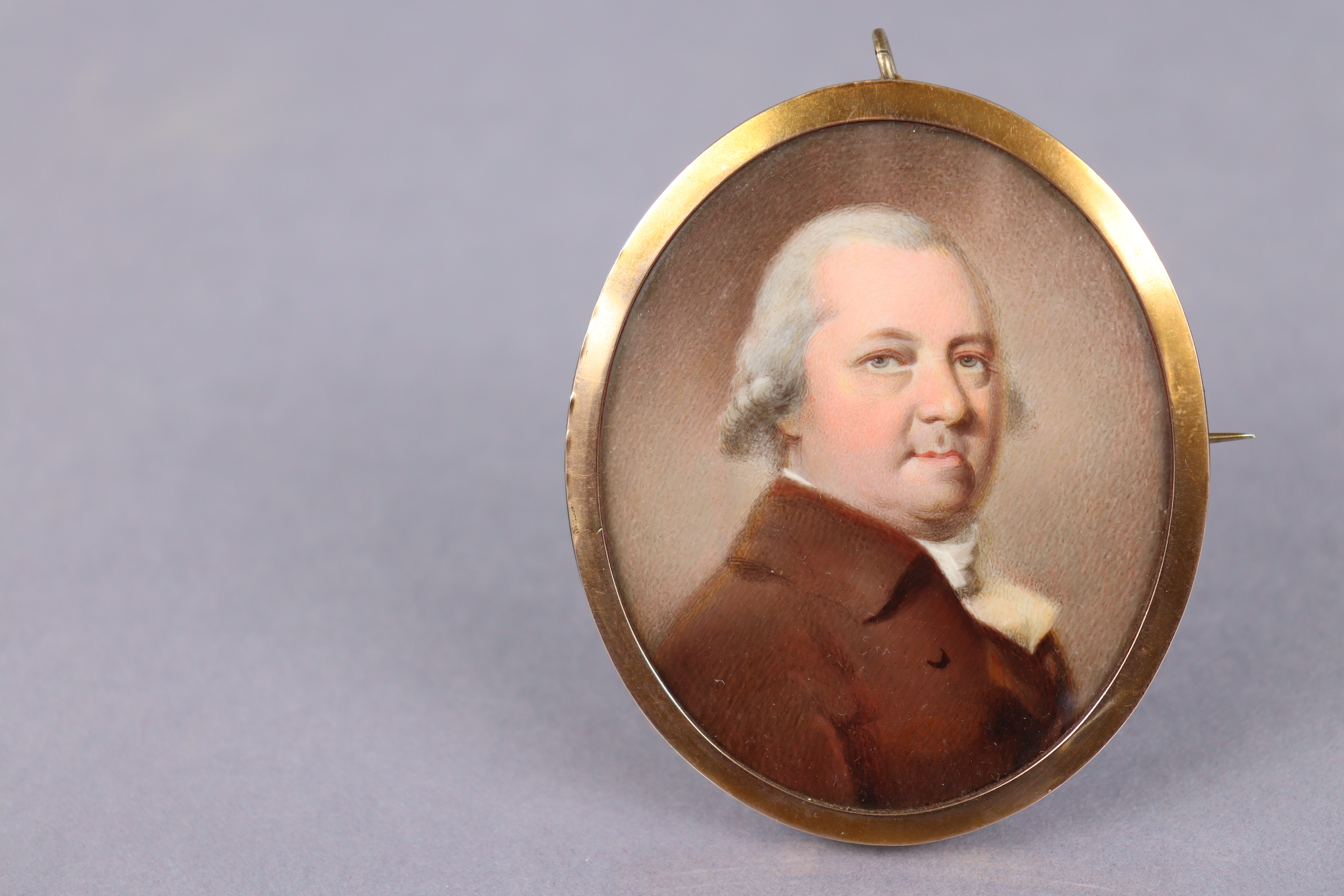 ENGLISH SCHOOL, late 18th century. A portrait miniature of a gentleman, head & shoulder length - Image 2 of 3