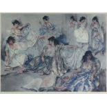 After SIR WILLIAM RUSSELL FLINT R.A. (1880-1969). Study of Spanish beauties. Coloured lithograph;