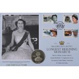 A Westminster “Long To Reign Over Us” coin-cover collection, No. 3214, the 8 commonwealth coin
