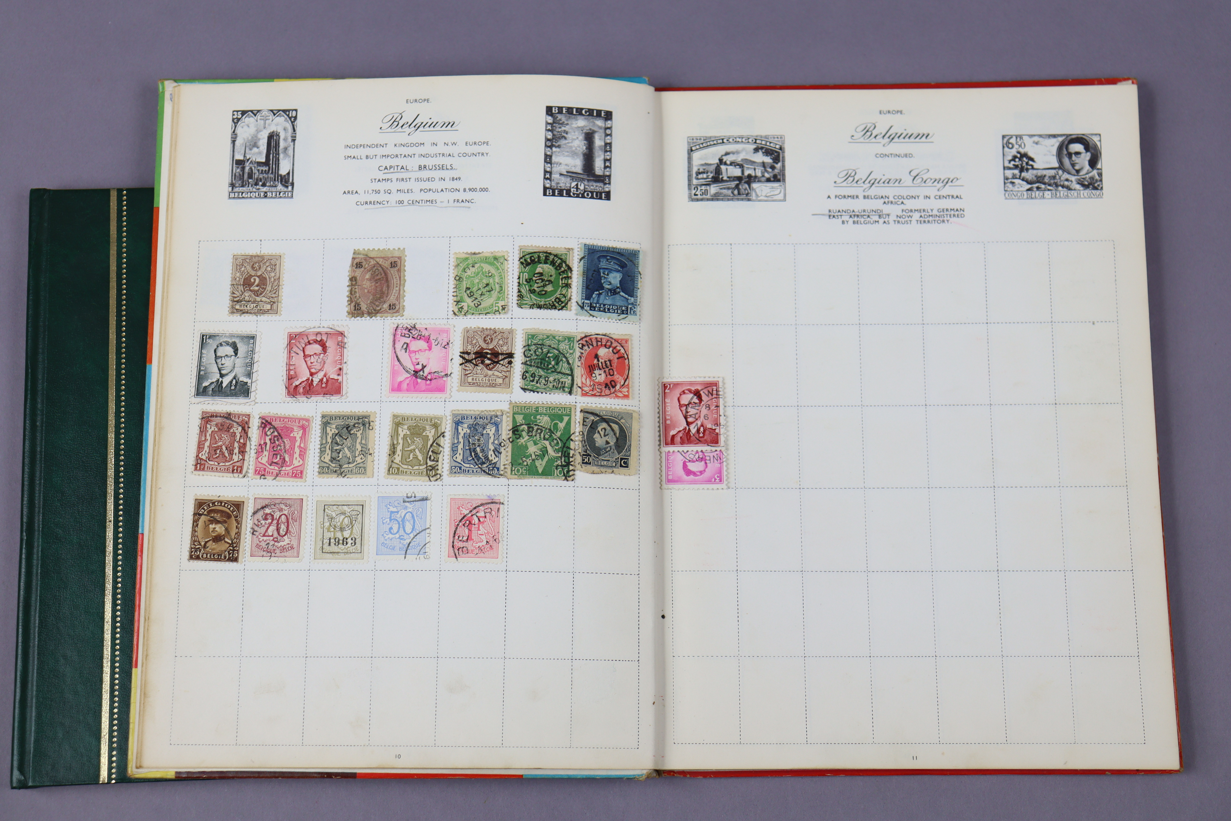 A small collection of GB & foreign stamps in 3 small albums. - Image 6 of 7