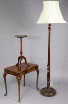 A walnut rectangular occasional table on our slender cabriole legs with pad feet, 26” wide x 24”