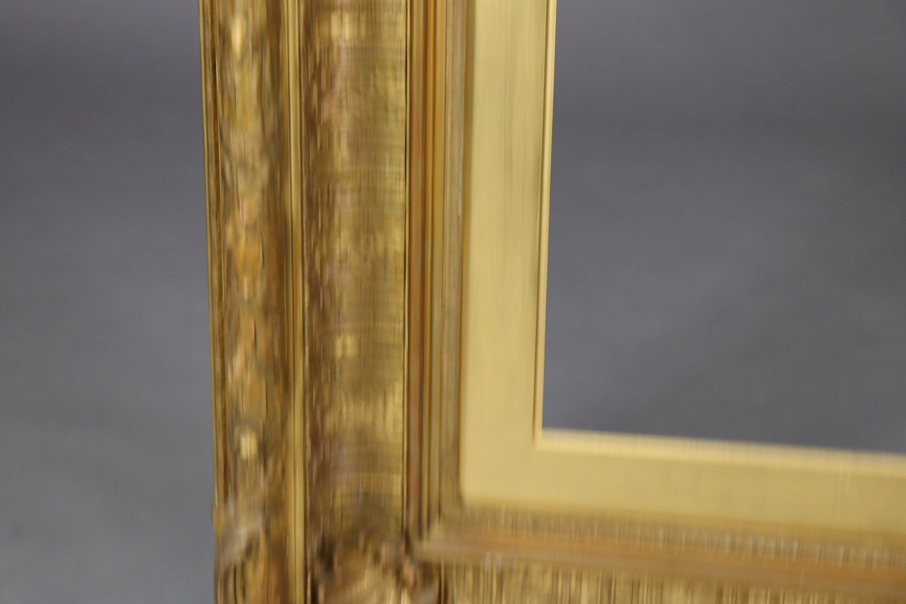 A large antique giltwood & gesso picture frame, 50” x 42” over-all. - Image 3 of 7