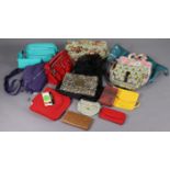 Seventeen various handbags & purses.