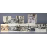 Thirty-one various loose postcards – all Bath views; a copper plaque “Sally Lunn’s House Bath”; &