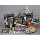 A Kenner Star Wars Return of The Jedi model “speeder bike vehicle”, boxed; & various other star wars