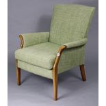 *LOT WITHDRAWN* A mid-20th century parker-knoll easy chair with padded seat, back, & arms upholster