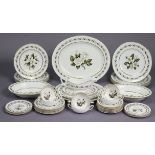 A Royal Worcester bone china “Bernina” forty-piece part dinner service.