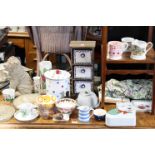 Various items of decorative pottery by Emma Bridgewater, Portmeirion, & others; together with