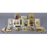 Sixty-four various vintage carte-de-visite & cabinet cards – all portrait studies.