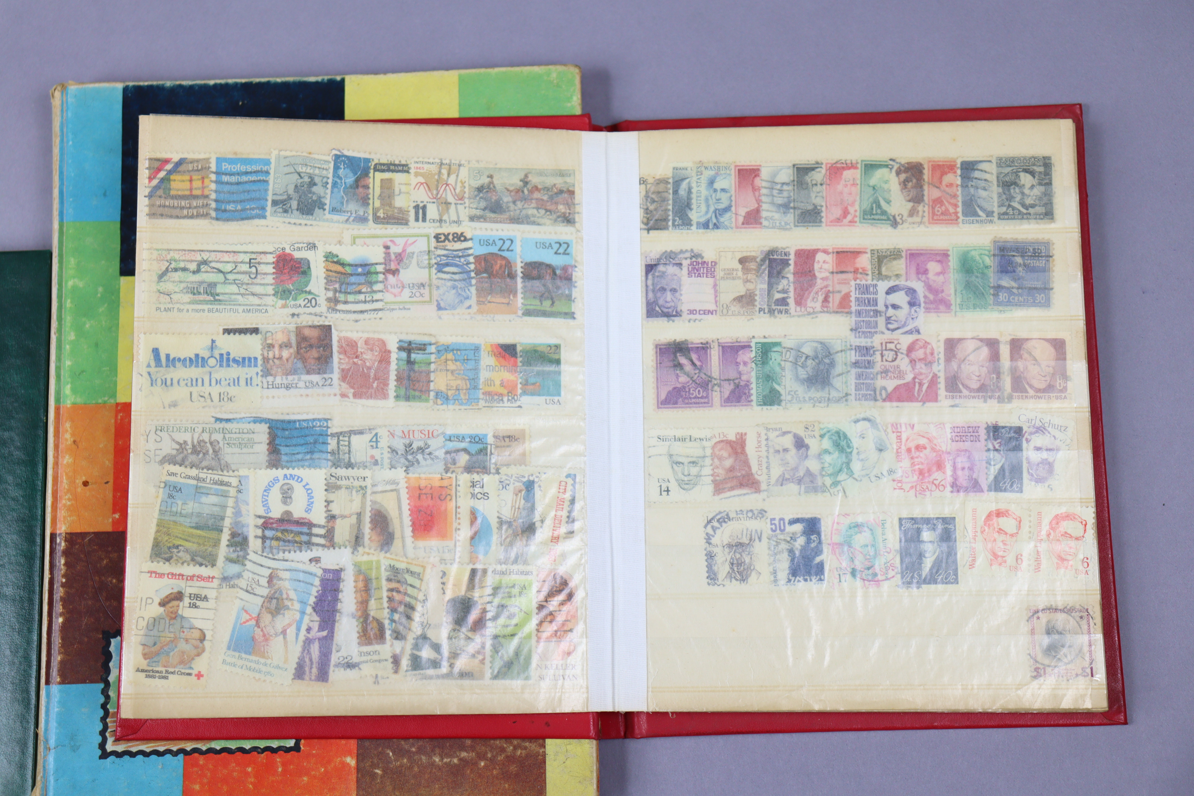 A small collection of GB & foreign stamps in 3 small albums. - Image 7 of 7