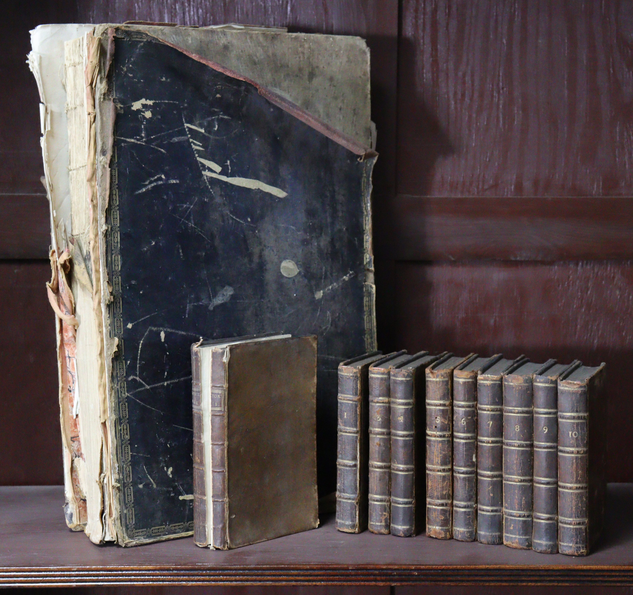 An early 19th century leather-bound volume “The Book of Martyrs on the acts and monuments of The