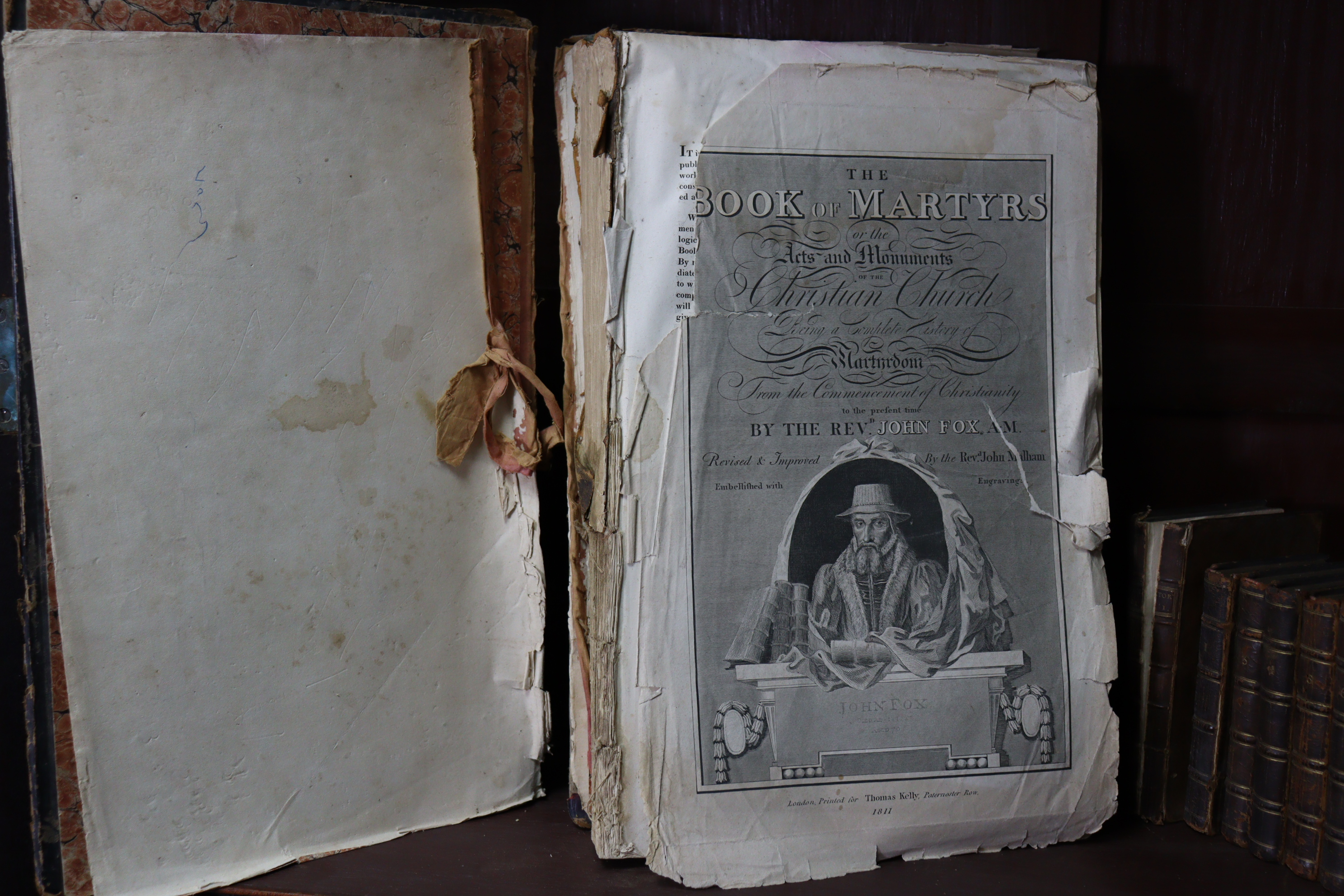An early 19th century leather-bound volume “The Book of Martyrs on the acts and monuments of The - Image 4 of 5