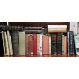 Various assorted books including an 1887 Holy Bible, etc.