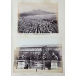 A 19th century leather-bound photograph album containing 200 photographs – foreign views including