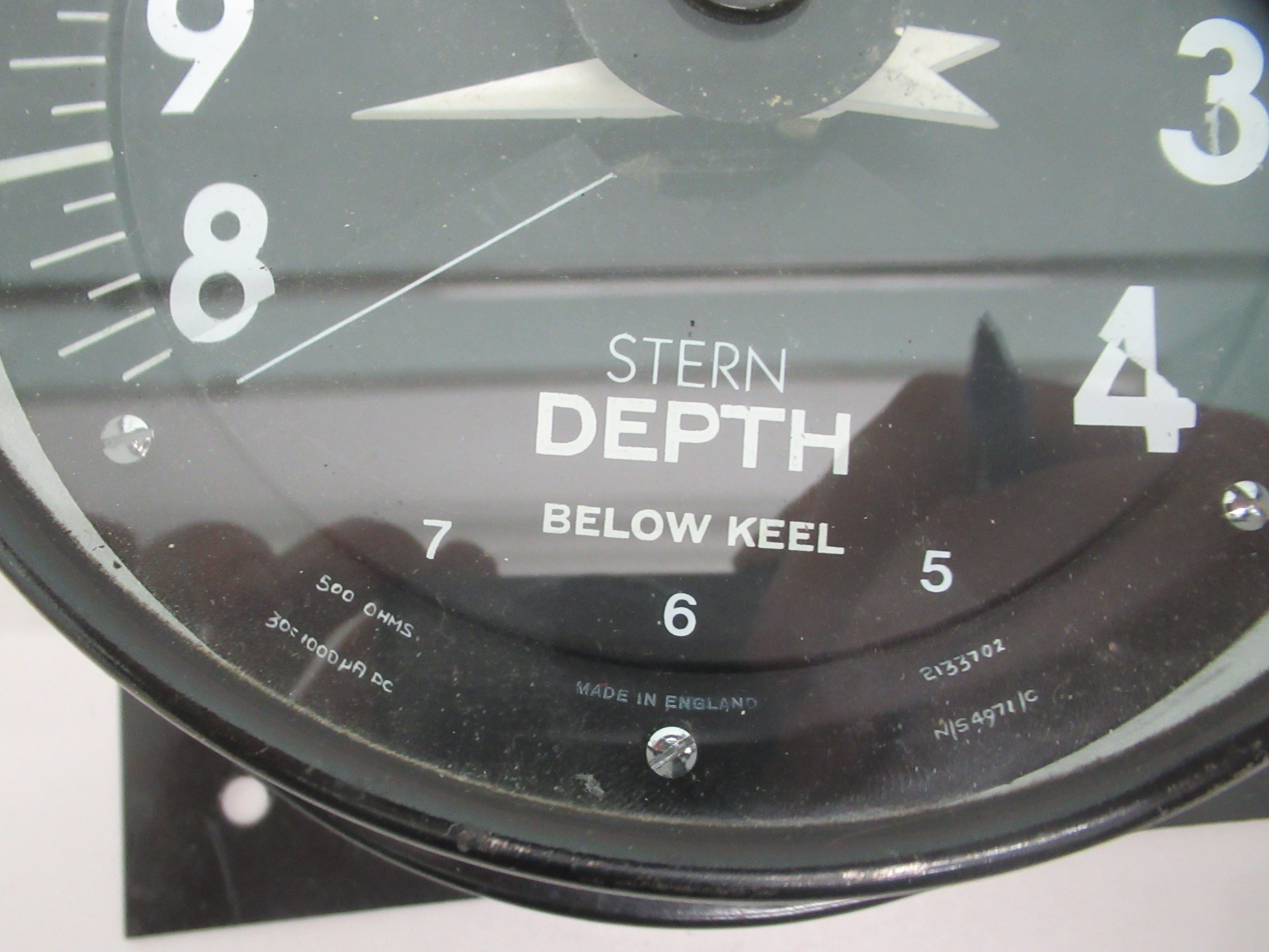 A Harland & Wolff submarine depth indicator; and a Smith's submarine trim indicator - Image 4 of 5