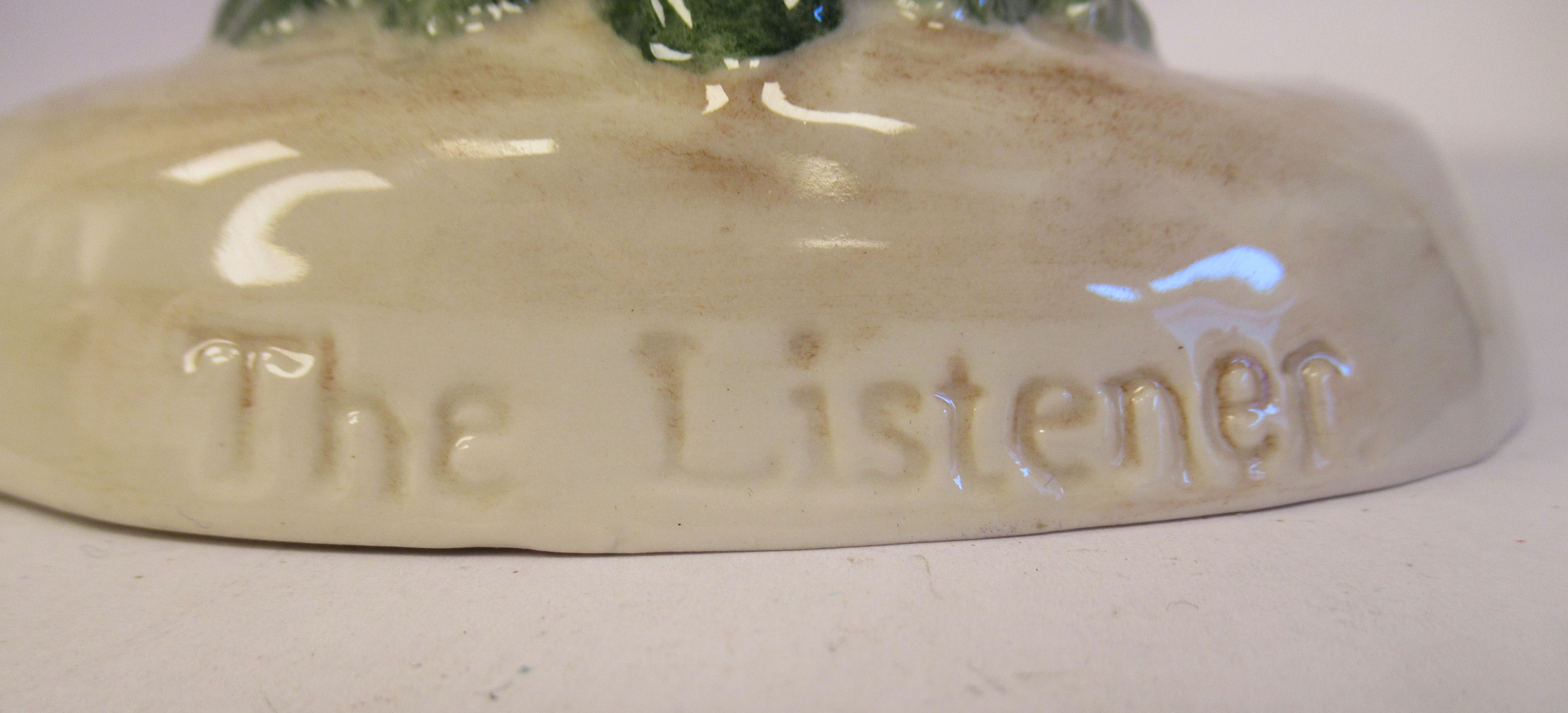 A Peggy Davis Ceramics, artist's original proof by Victoria Bourne, 'The Listener' a grotesque - Image 6 of 8