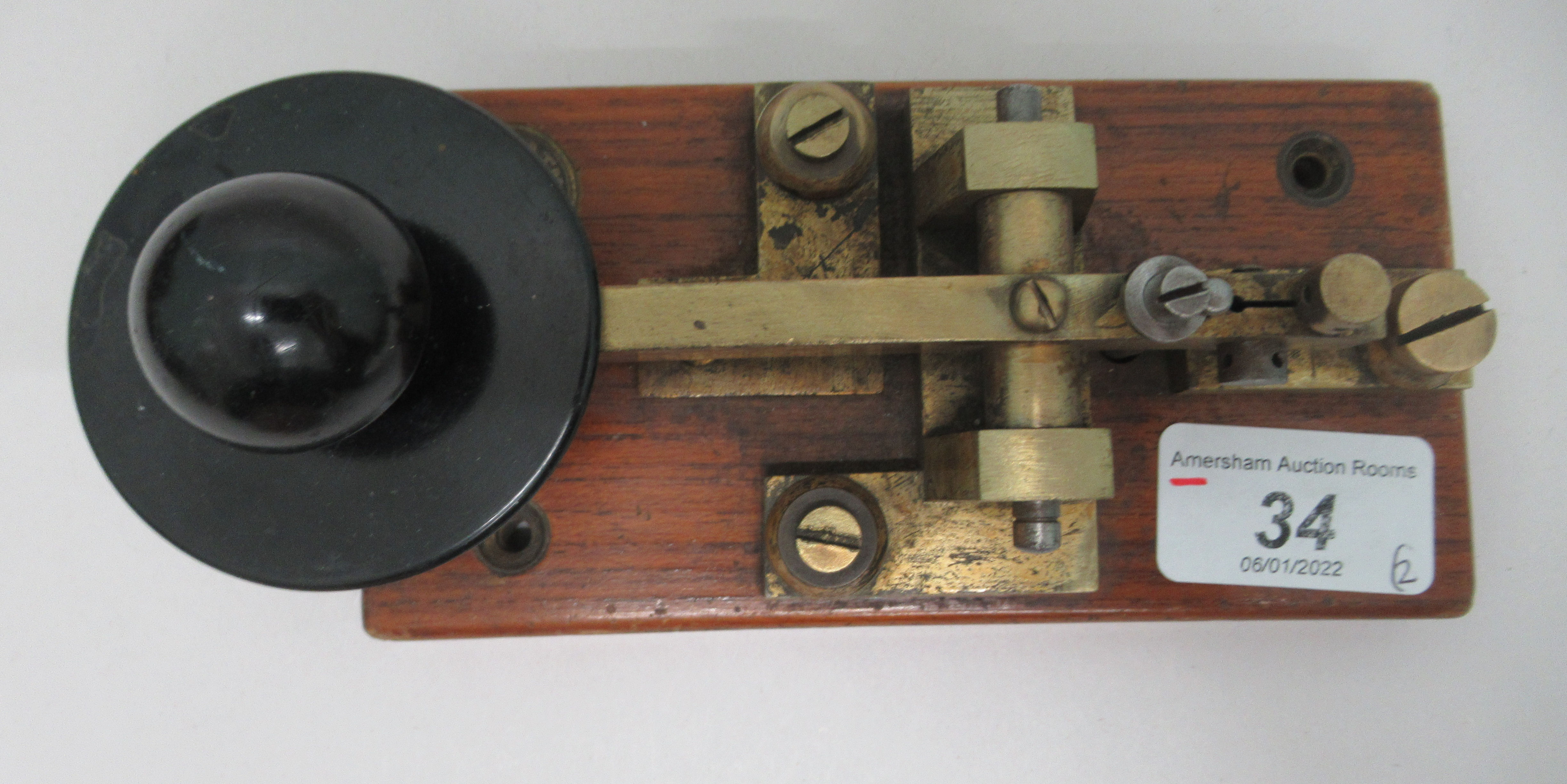A vintage ATM Co Ltd Morse code key; and another similar - Image 2 of 3