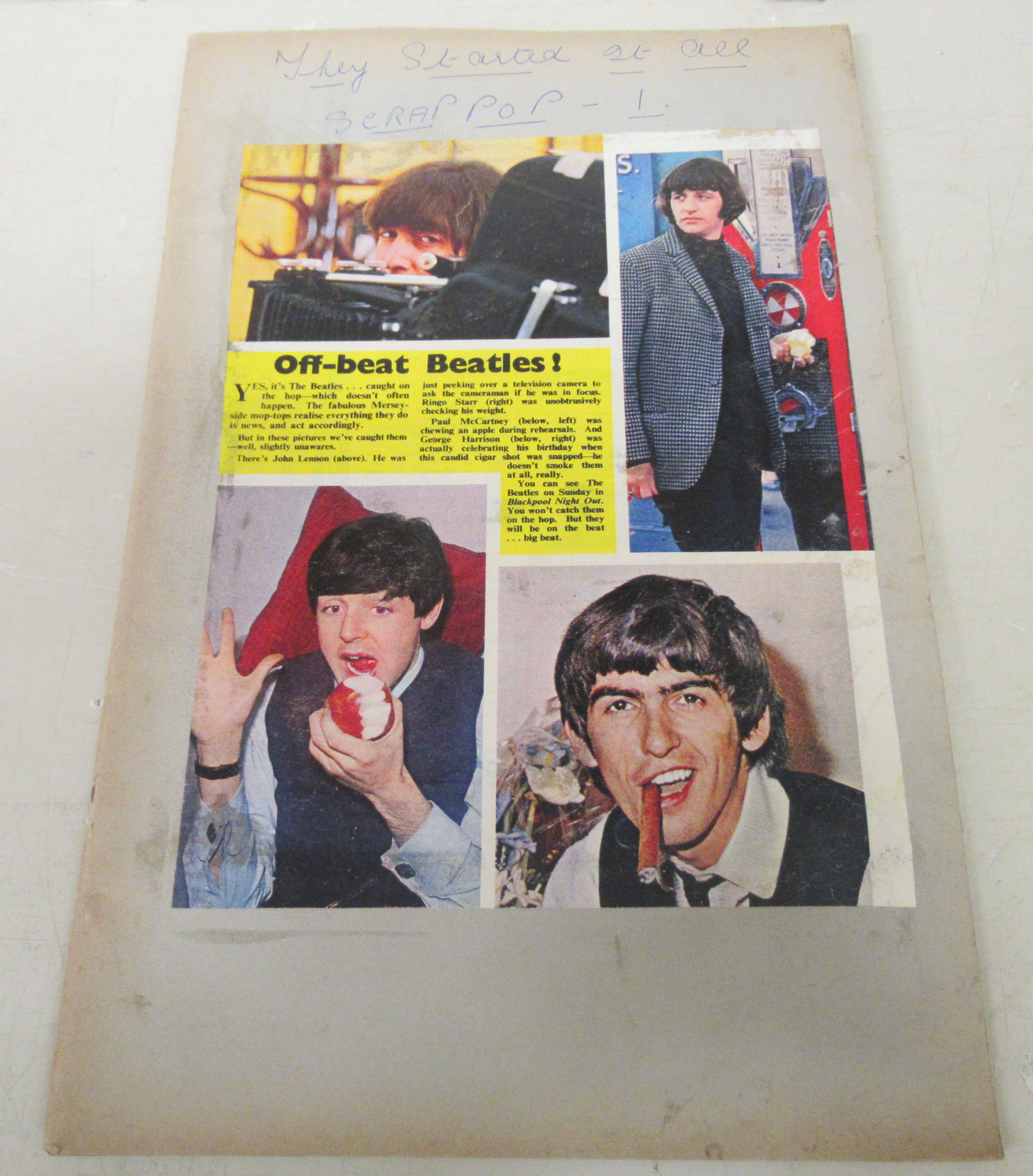 1960s British pop ephemera: to include a Beatles scrap album; and concert programmes, featuring - Image 5 of 5