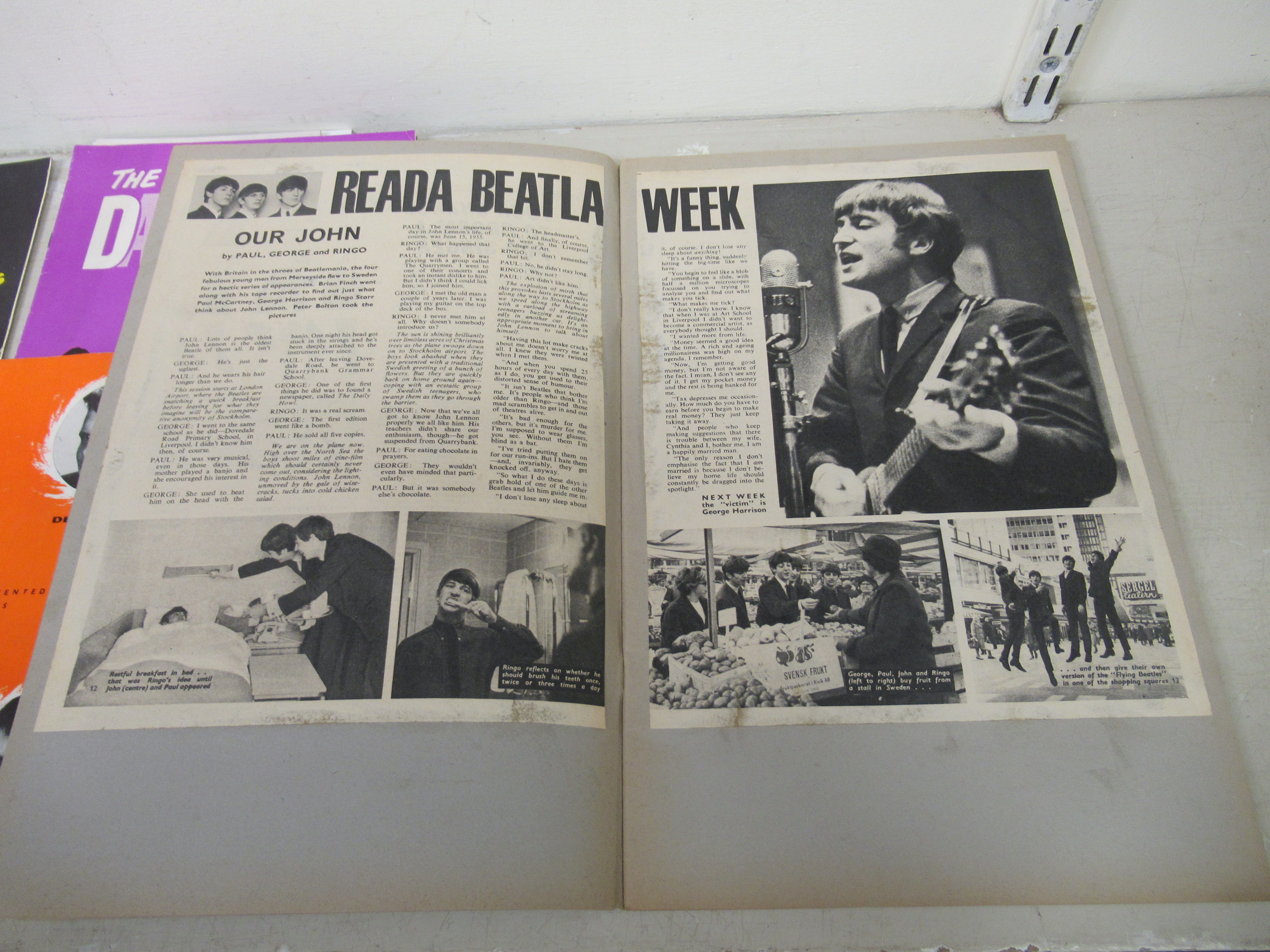 1960s British pop ephemera: to include a Beatles scrap album; and concert programmes, featuring - Image 4 of 5