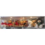 Ten Harrods Christmas Teddy bears: to include 2006 example