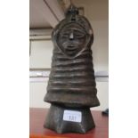 A (probably) Mende tribal wooden carving  12"h