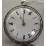 An Edwardian silver cased full hunter pocket watch, faced by an enamelled Roman dial, the movement