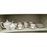 Coalport bone china Allegro pattern teaware