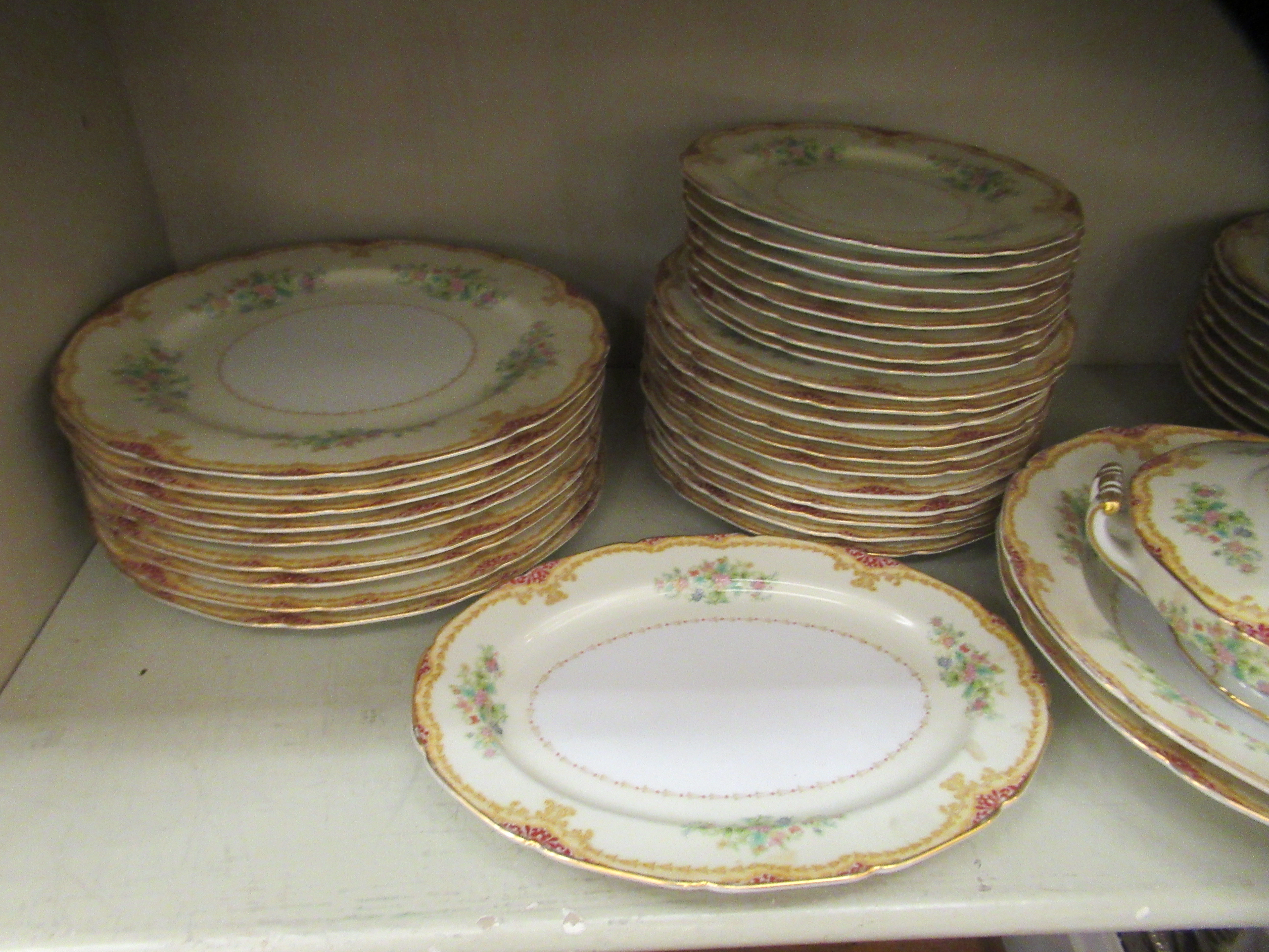 Noritake porcelain tableware, decorated with flora and gilding - Image 2 of 4