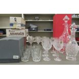 Glassware: to include a Waterford Crystal Colleen pattern decanter  boxed