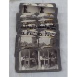 King George V period monochrome stereoscopic viewing cards