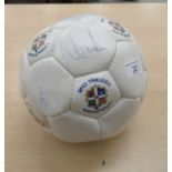 A Luton Town F.C football  bearing signatures