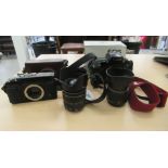 Photographic equipment: to include a Cannon E_OS 5; and a Fujifilm X-Pro1 with digital display