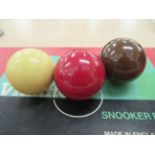 A set of Vitalite 'Retro' 2"dia snooker balls  boxed