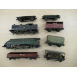 A Silver King diecast model locomotive, model no.6000IE;  another, No.69567; and wagons