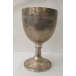 A silver pedestal trophy cup, inscribed as a presentation to Major the Rev Michael Alder DSO, BA