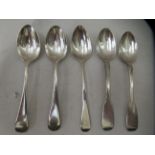Silver flatware, mainly teaspoons  mixed marks