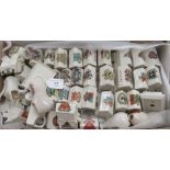 Crested china: to include a Harwich gypsy caravan