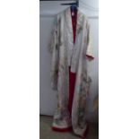 An embroidered silk kimono