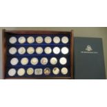 A set of twenty-six The Birmingham Mint silver proof coins for 'The New Elizabethan Age' on a