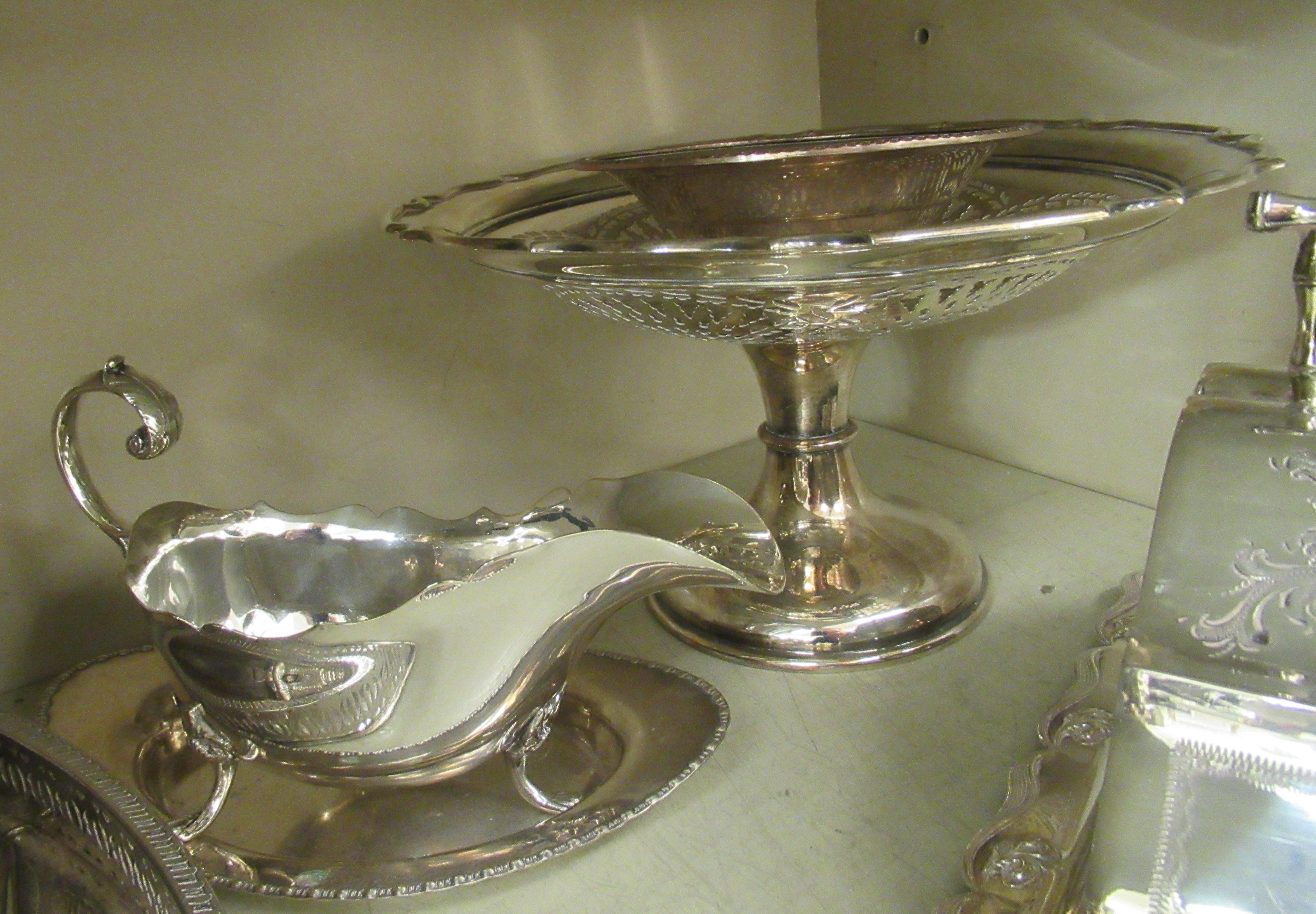 Silver plate: to include a letter opener, the handle fashioned as a peacock - Image 5 of 5