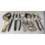 Fourteen various modern bracelet and other wristwatches: to include Citizen, Seiko and Accurist