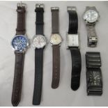 Six various modern wristwatches: to include Royal and Citizen