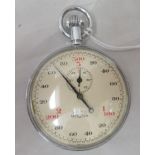 A Nero Lemania stainless steel cased stopwatch