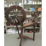 A Haldane of Scotland Hebridean spinning wheel  33"h
