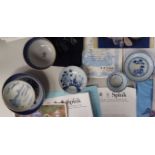 Nanking and Diana Cargo porcelain, variously decorated in blue and white, bearing original