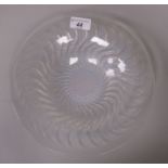 A Lalique opalescent glass Actinia pattern bowl, circa 1933  bears an etched R Lalique, France mark