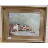 G Lupton - a Whitby shoreline  oil on canvas  bears a signature & dated 1978  15" x 11"  framed